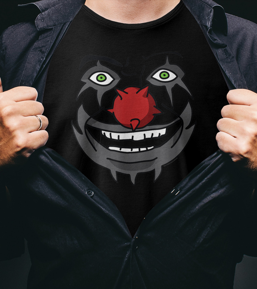 Metalocalypse Doctor Rockso Clown Face With Red Nose T-Shirt