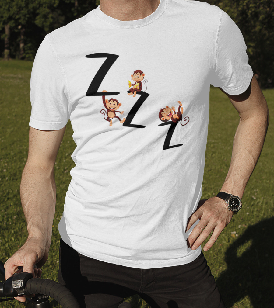 ZZZ Monkeys Trio Playful T-Shirt