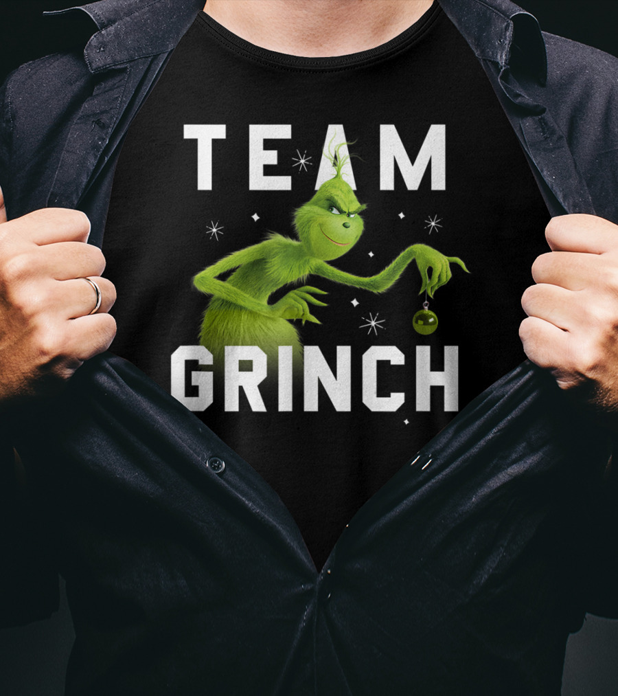 Team Grinch Drseuss The Grinch Holding T-Shirt