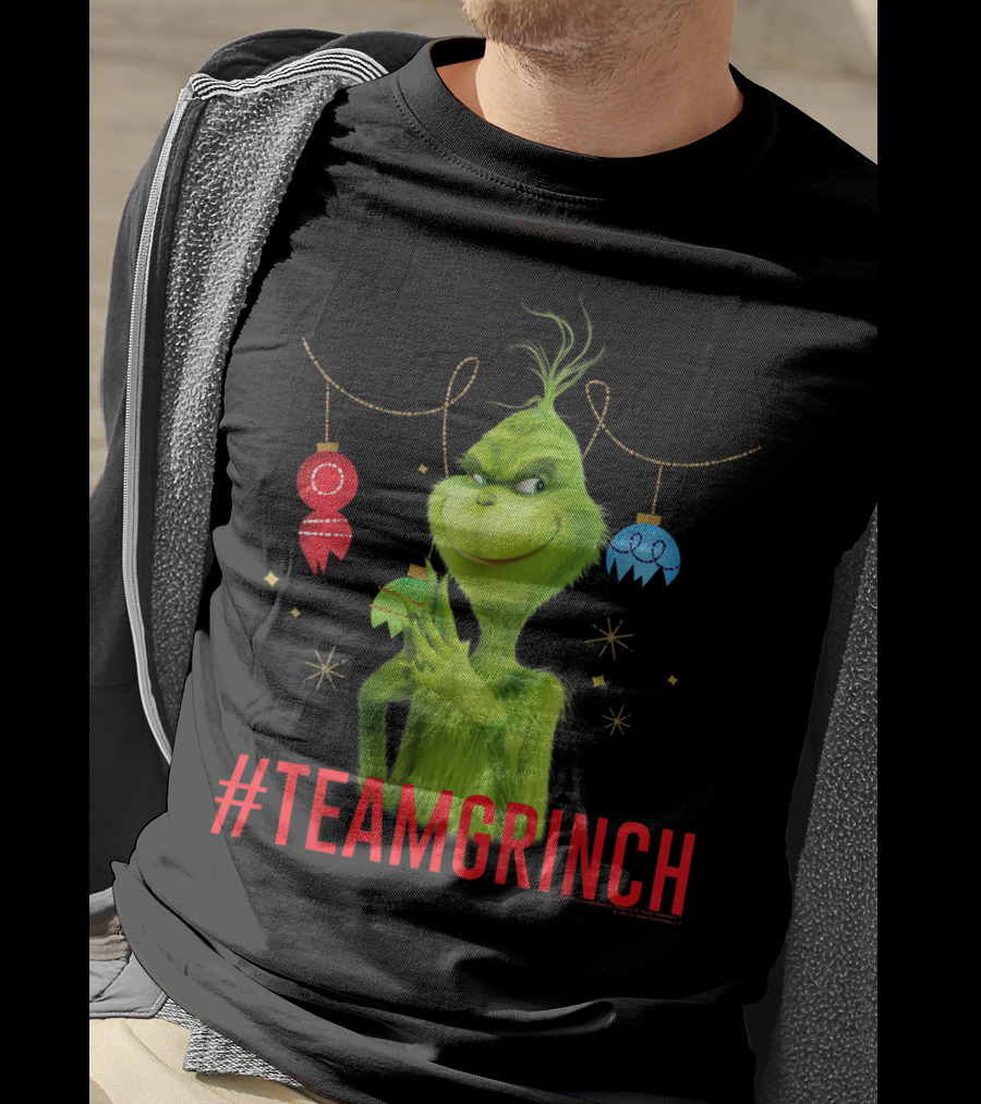 Dr. Seuss The Grinch #TeamGrinch Christmas Ornaments T-Shirt