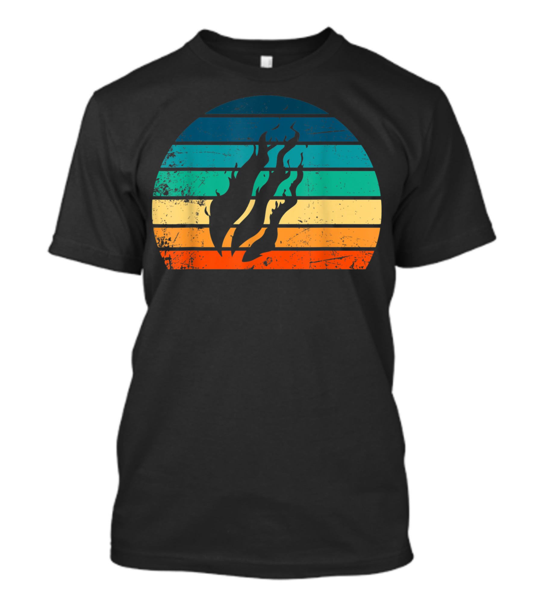 Fire Nation Sunset Flames Gamer Vibes T-Shirt