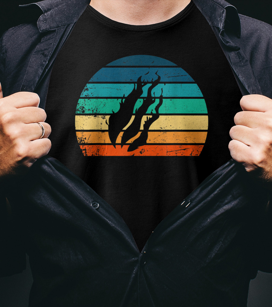 Fire Nation Sunset Flames Gamer Vibes T-Shirt