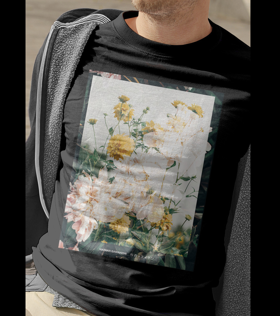 Aesthetic Floral Nathan Kawanishi Streetwear Fashion Grap T-Shirt