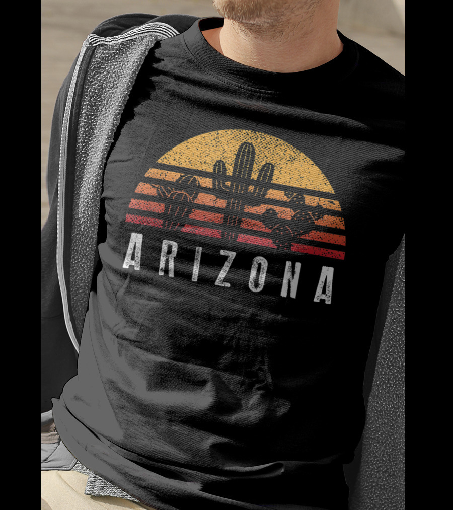 Arizona Sunset Cactus Desert Scene T-Shirt