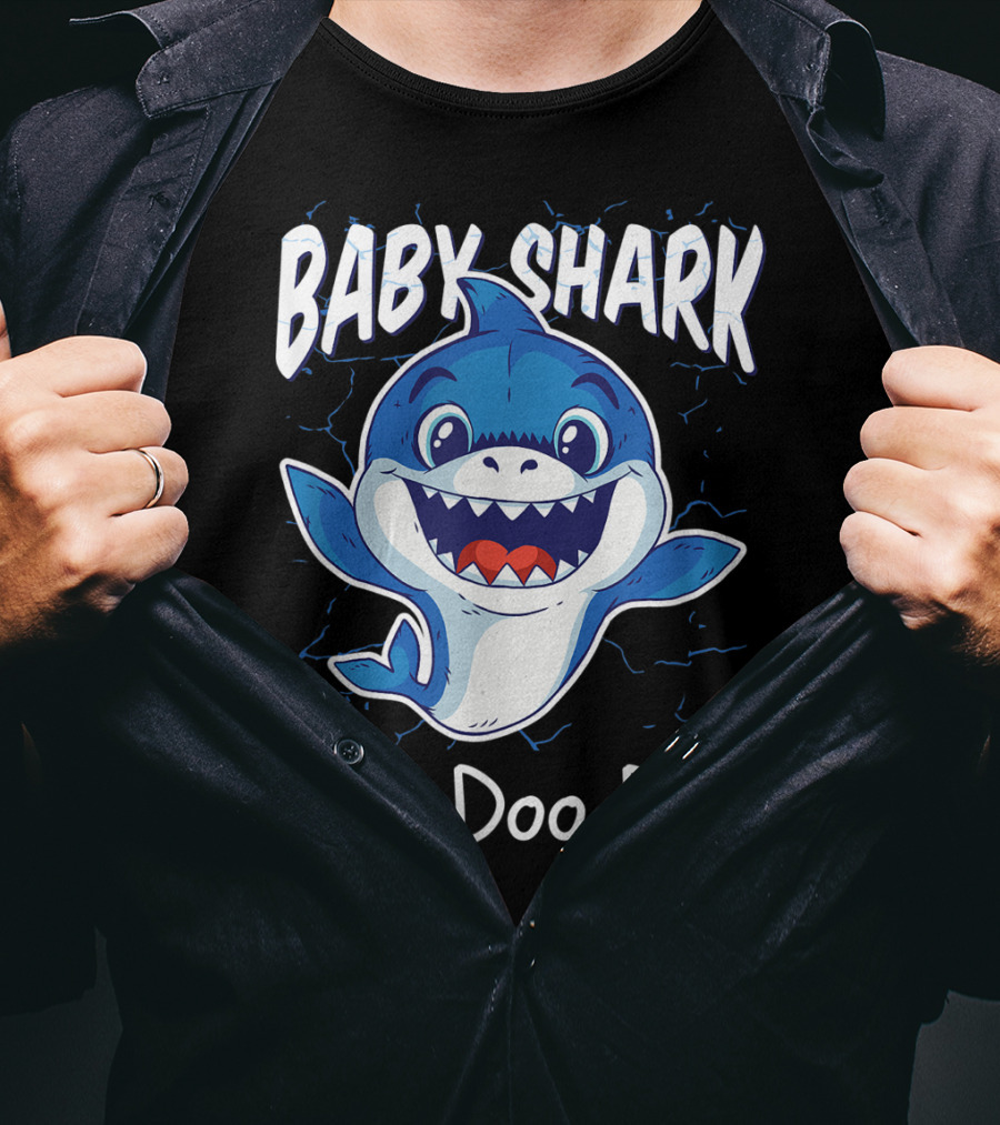 Baby Shark Doo Doo Doo Kids Birthday Party Girl T-Shirt