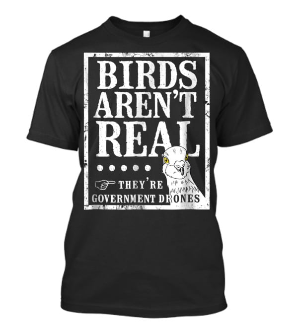 Birds Aren't Real They're Government Drones Meme T-Shirt