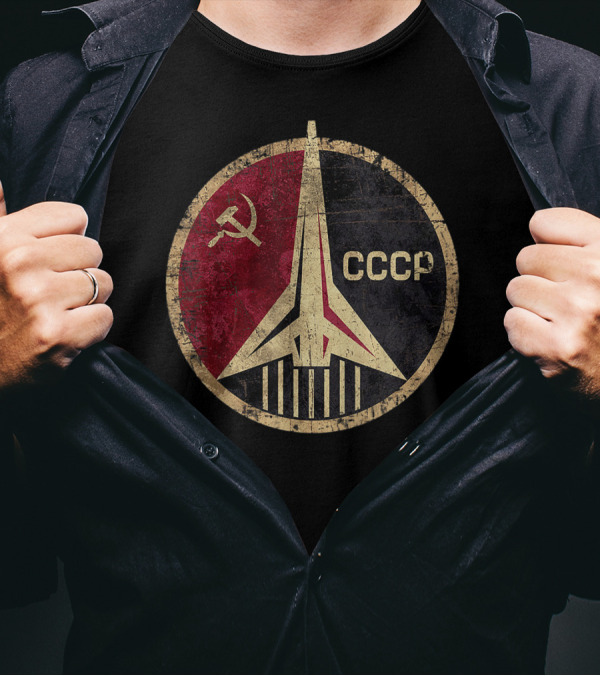 CCCP Original Russia Space Program Emblem With Hammer And Sickle T-Shirt