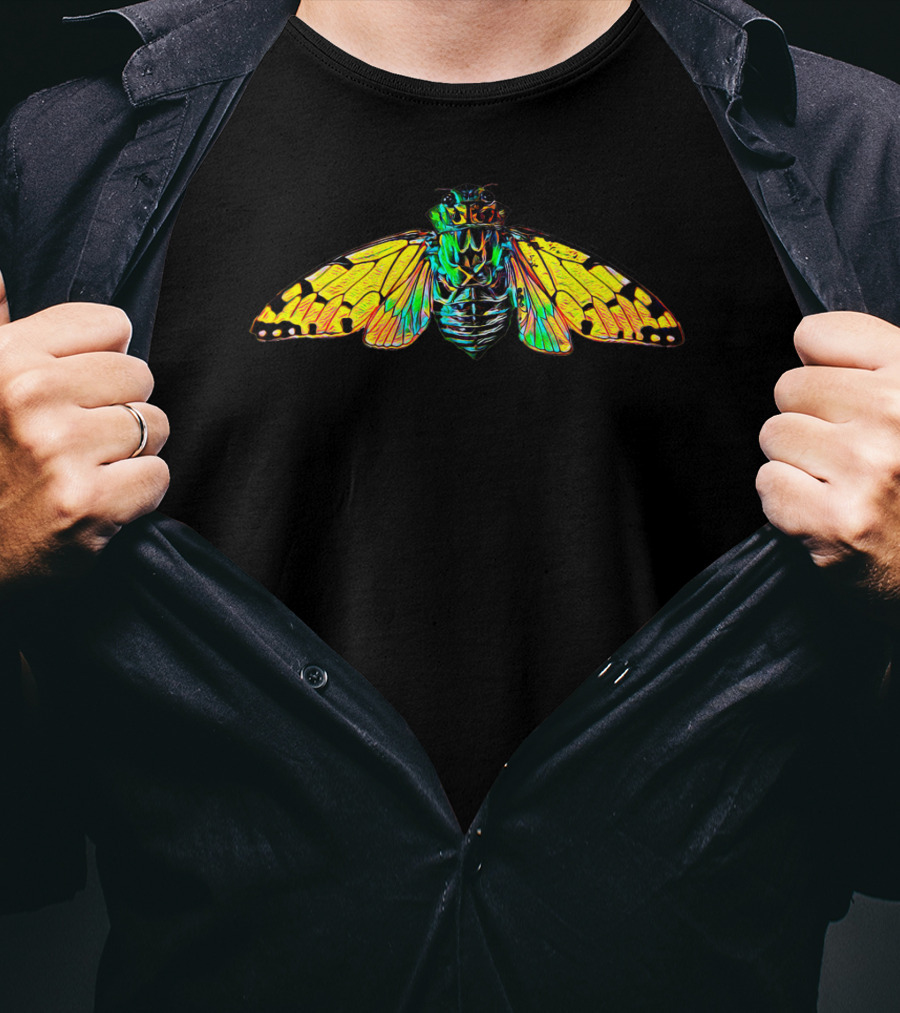 Cicada Fly Vibrant Insect T-Shirt