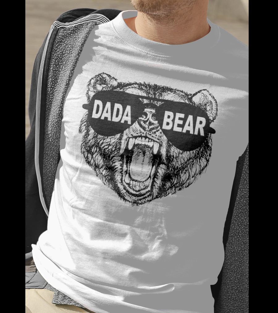 Dada Bear Sunglasses Roaring Bear T-Shirt