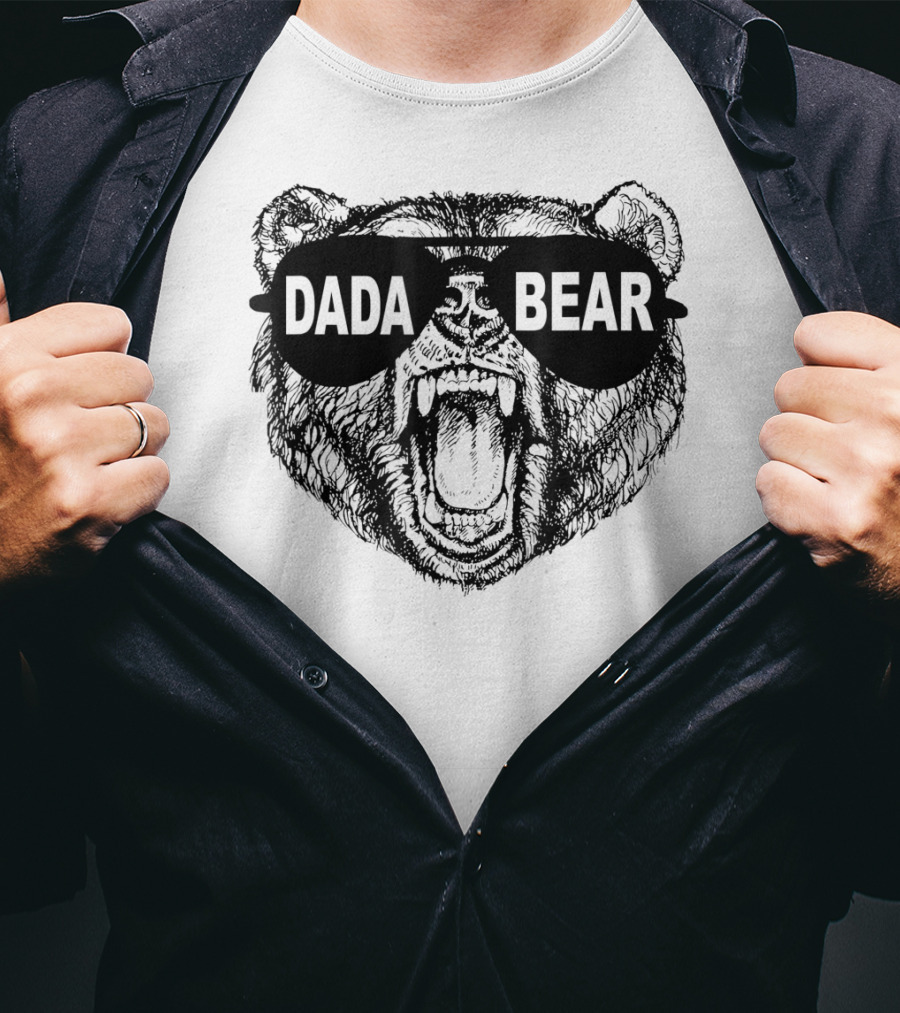 Dada Bear Sunglasses Roaring Bear T-Shirt