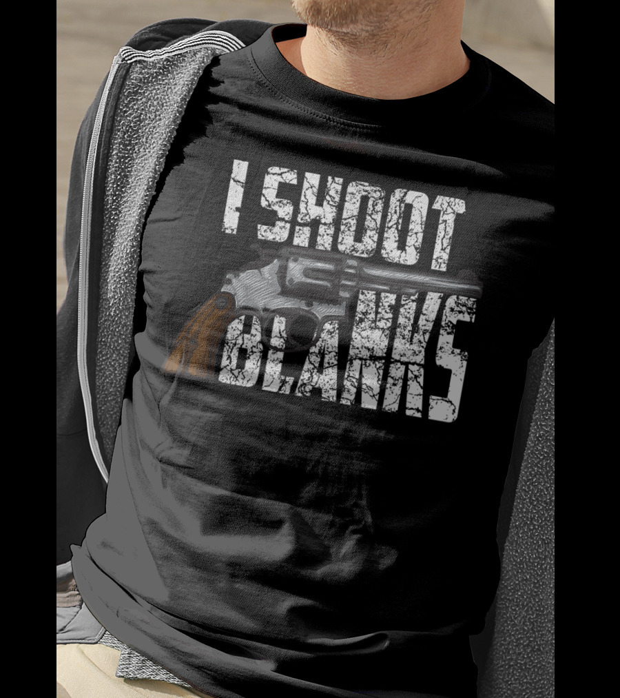 I Shoot Blanks Revolver Graphic Design Cool I Shoot Blanks Who Undergone T-Shirt