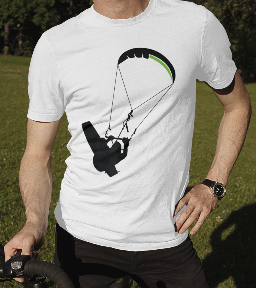 Cool Kitesurfing I Kitesurf Silhouette Adventure T-Shirt