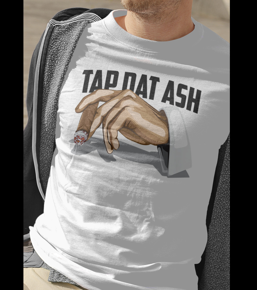 TAP DAT ASH Cigarette Hand Gesture Artful T-Shirt