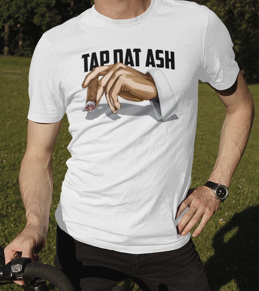 TAP DAT ASH Cigarette Hand Gesture Artful T-Shirt
