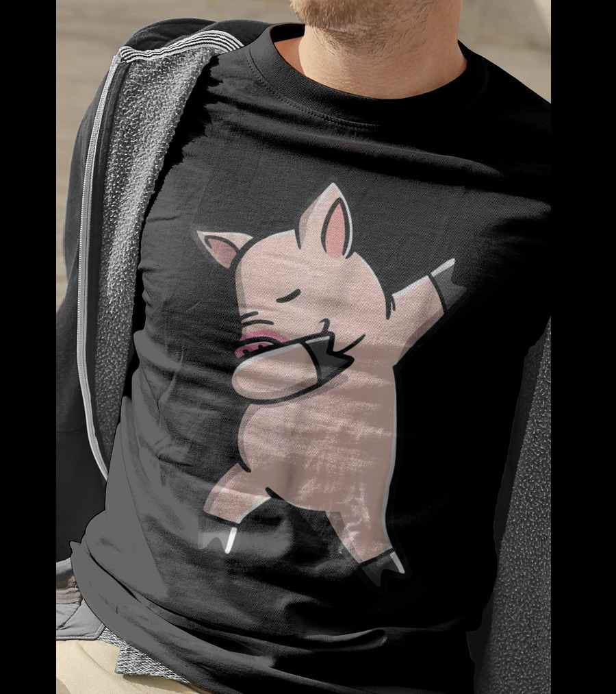 Dabbing Piggy Piglet Youth Gesture T-Shirt