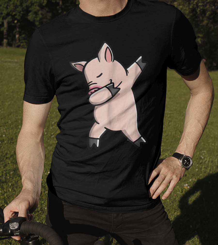 Dabbing Piggy Piglet Youth Gesture T-Shirt