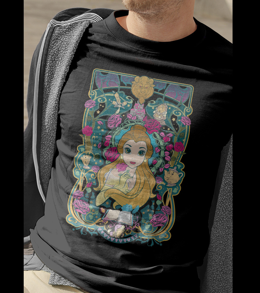 Belle Disney Beauty And The Beast Rose Enchantment T-Shirt