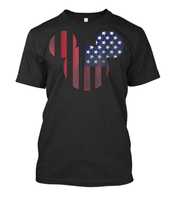Disney Mickey Mouse Americana Stars And Stripes Ears T-Shirt