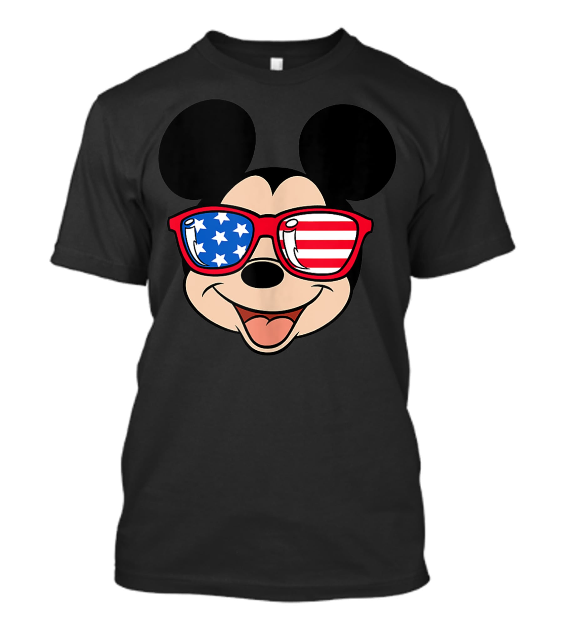 Disney Mickey Mouse American Flag Sunglasses T-Shirt