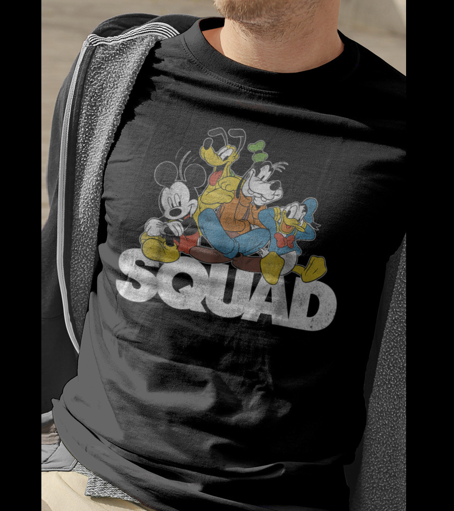 Disney Mickey Mouse Goofy Donald Pluto Squad T-Shirt