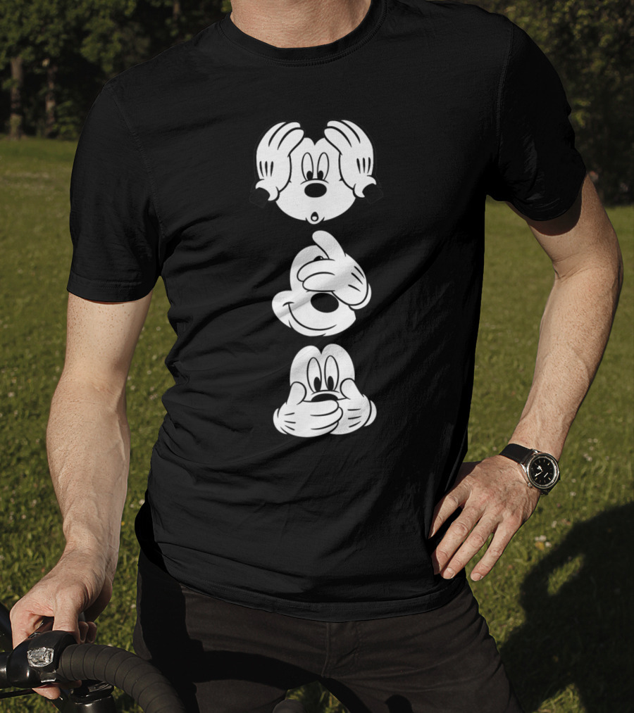 Disney Mickey Mouse Hear No Evil See No Evil Speak No Evil T-Shirt