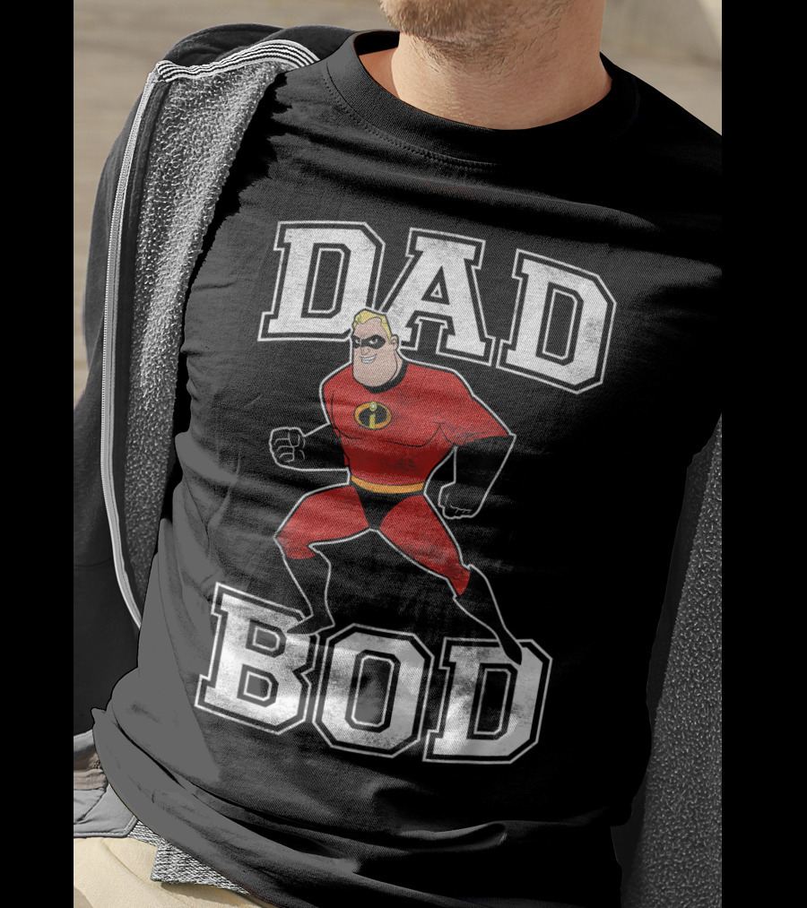 Disney Pixar Incredibles Dad Bod Mr Incredible T-Shirt