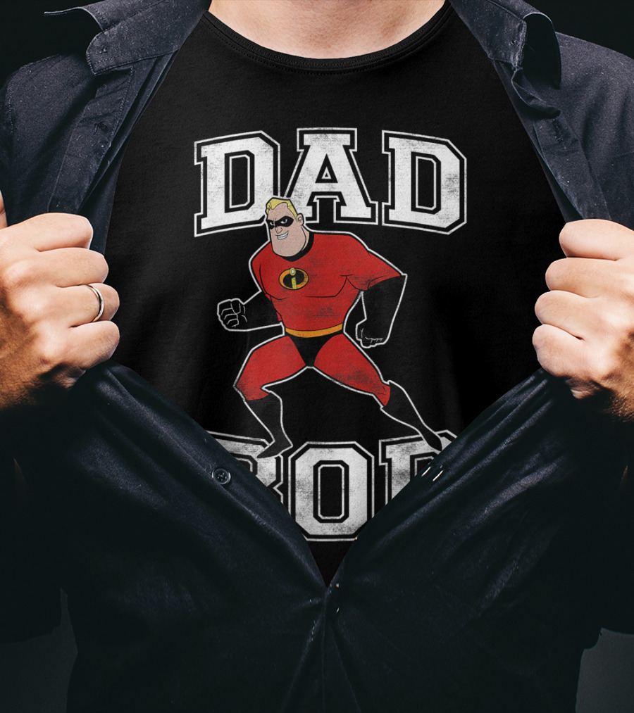 Disney Pixar Incredibles Dad Bod Mr Incredible T-Shirt