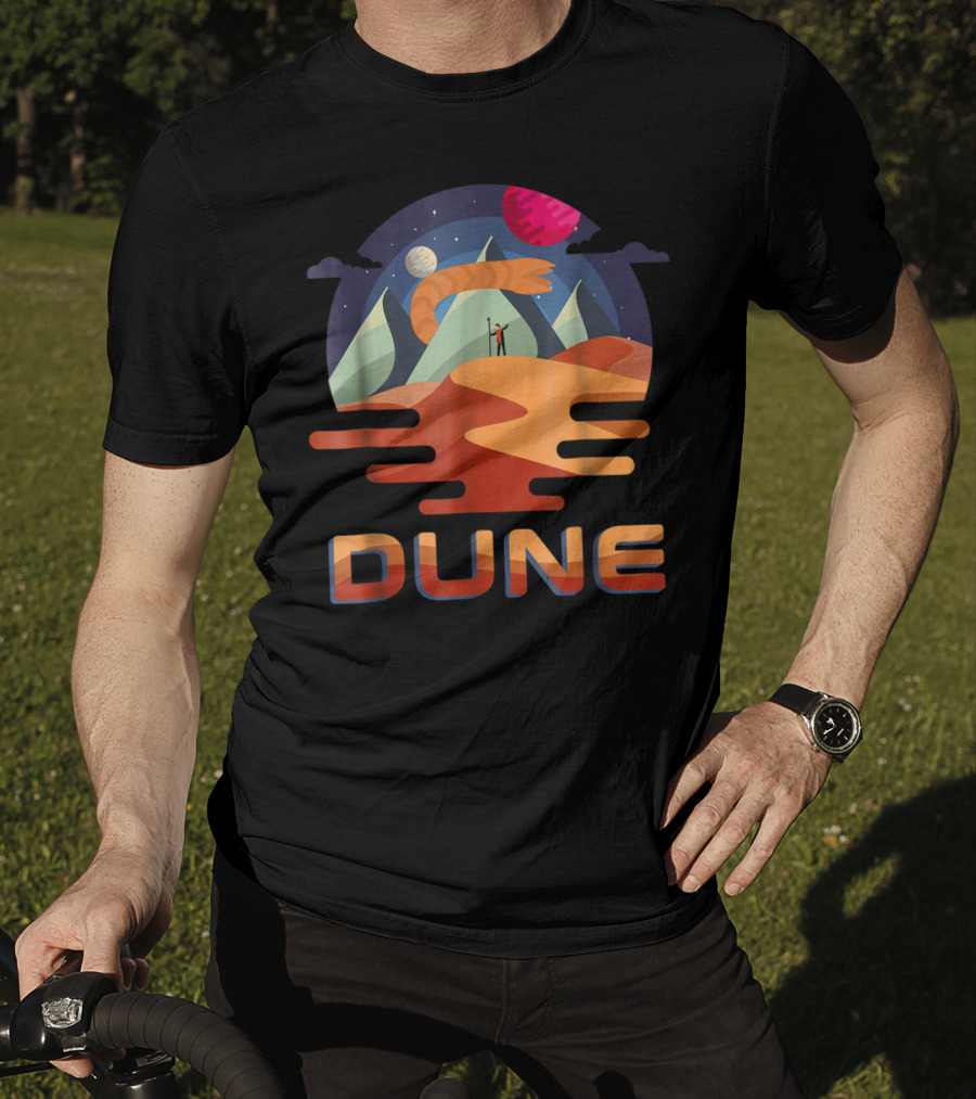 Dune Science Fiction Sci Fi Landscape Arrakis Planets Moon Desert Sand T-Shirt