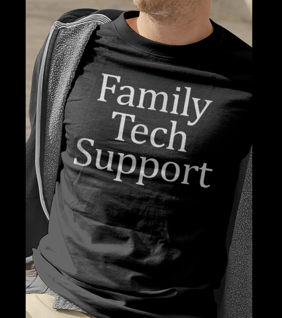 Family Tech Support Helper Text T-Shirt