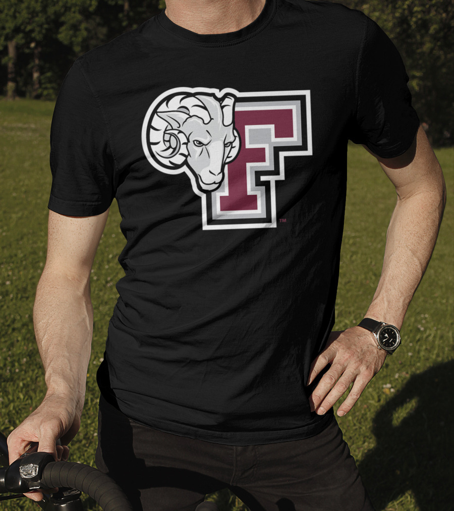 Fordham Rams NCAA College Logo Large F With Ram T-Shirt