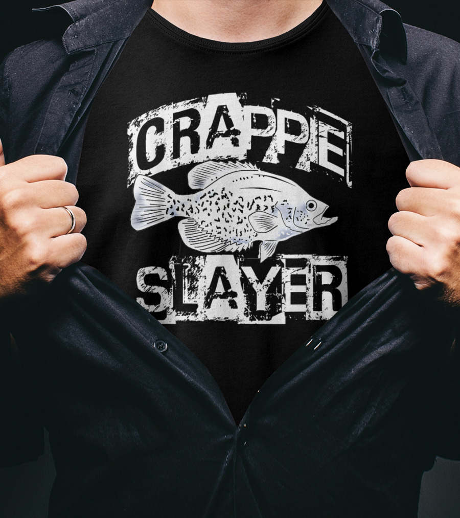CRAPPIE SLAYER Freshwater Fish T-Shirt