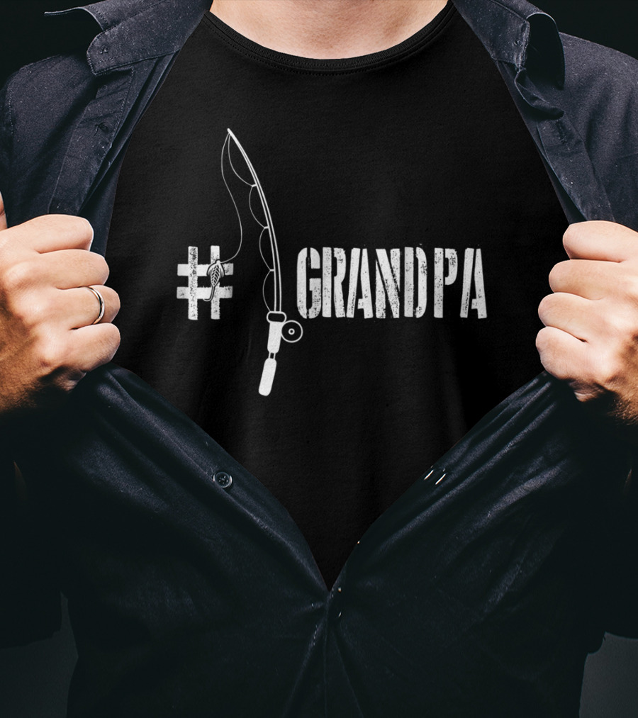 1 Grandpa Fishing Daddy Funny Fisherman T-Shirt