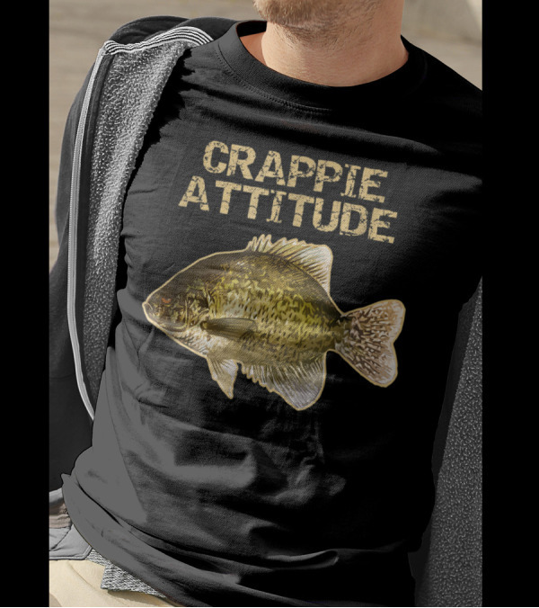 Crappie Attitude Crappie Fishing T-Shirt