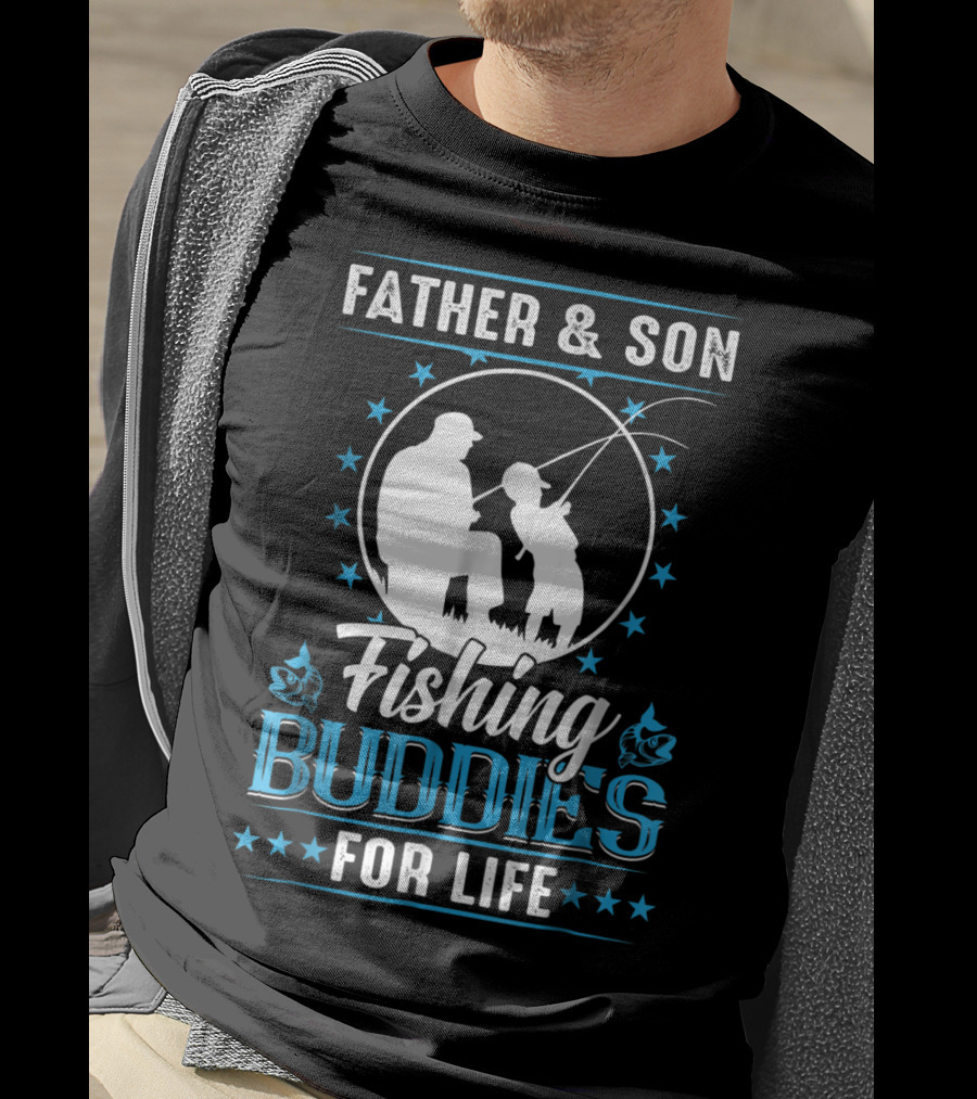 Father And Son Fishing Buddies For Life T-Shirt
