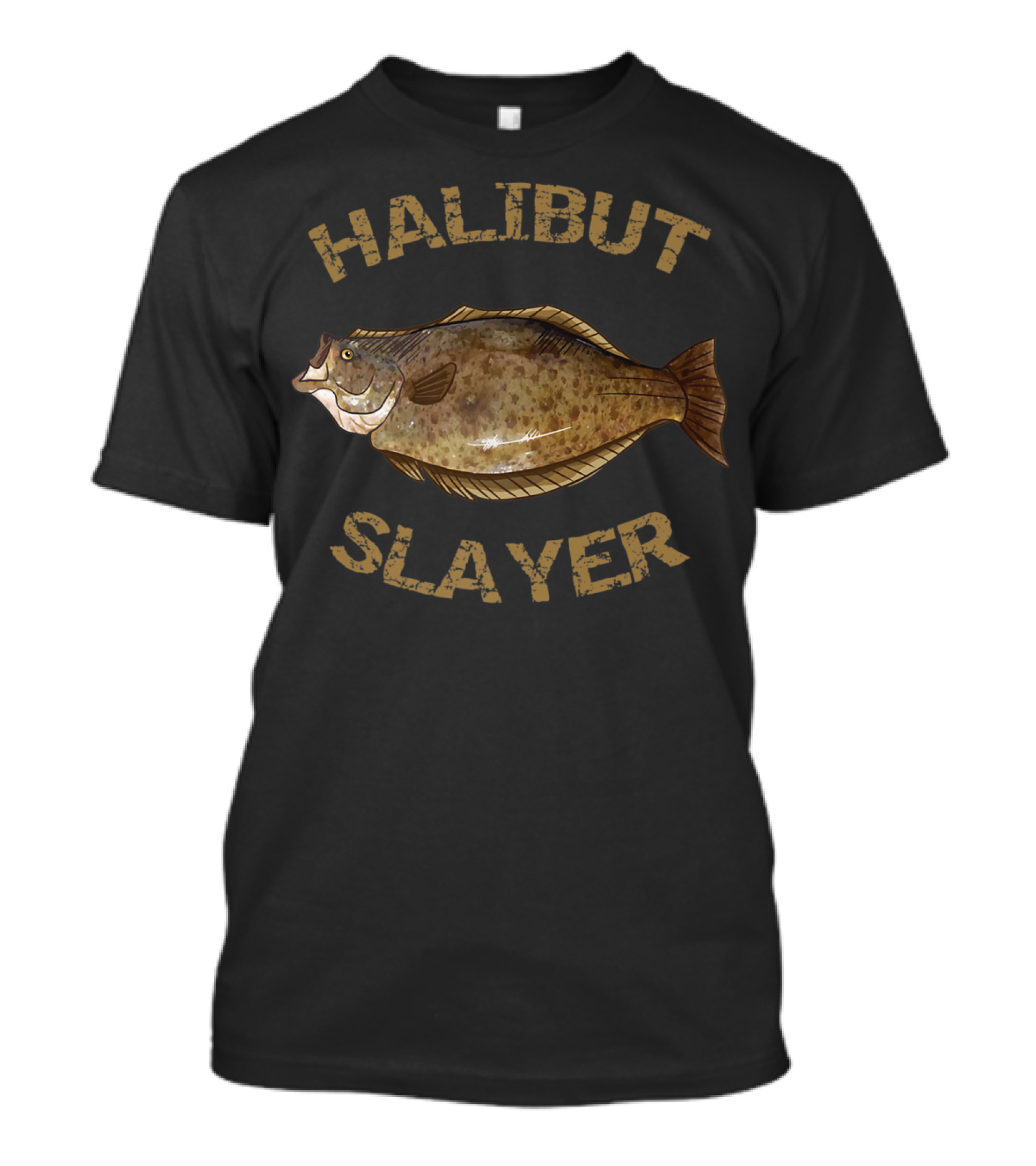 Halibut Slayer Halibut Fishing Enthusiast T-Shirt