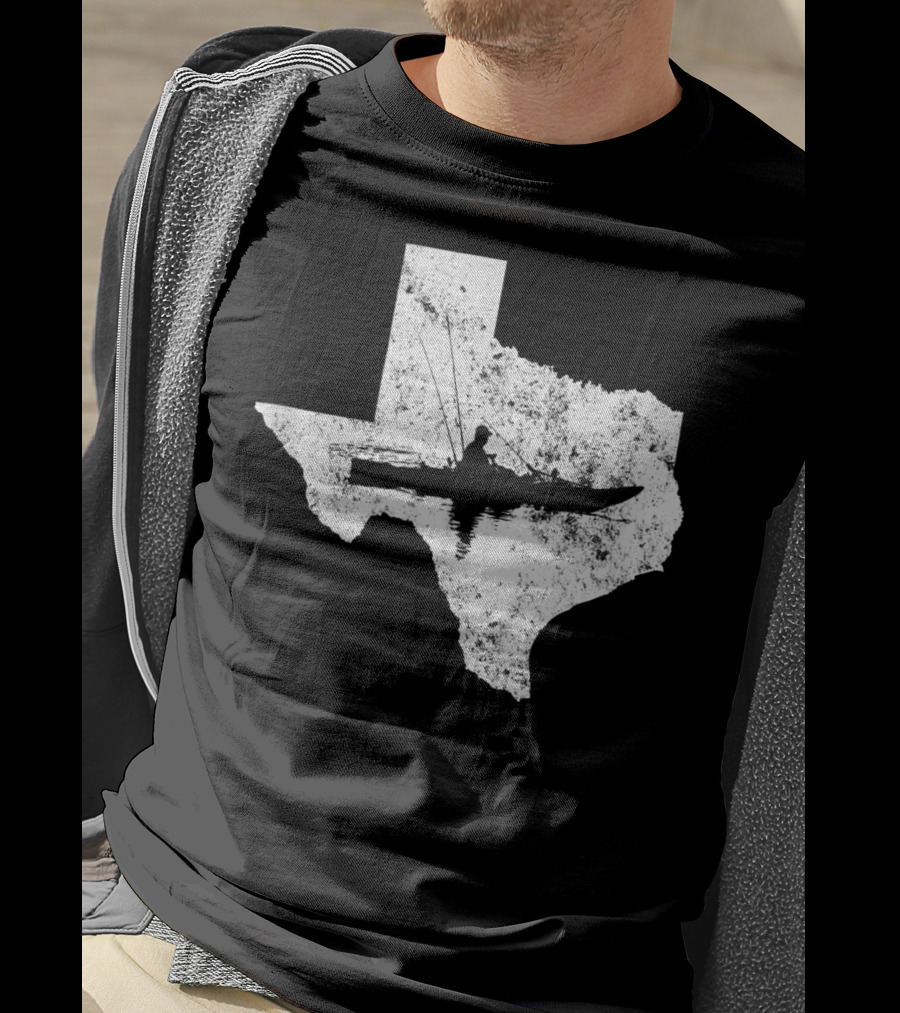 Kayak Fishing In Texas State T-Shirt