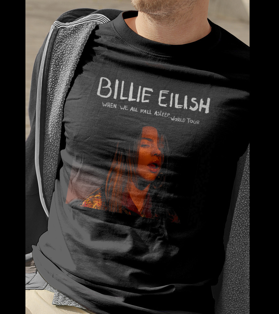 Billie Eilish When We All Fall Asleep World Tour T-Shirt