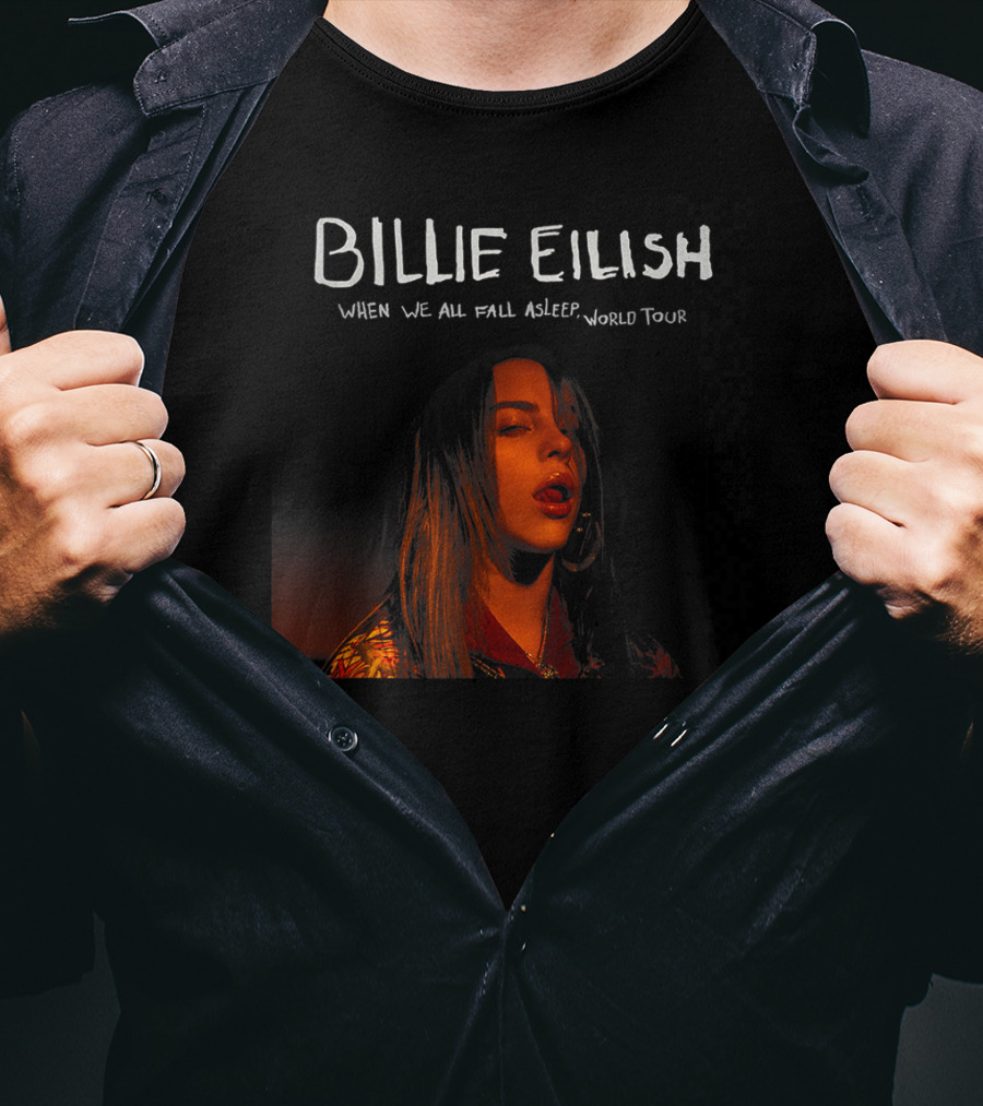 Billie Eilish When We All Fall Asleep World Tour T-Shirt