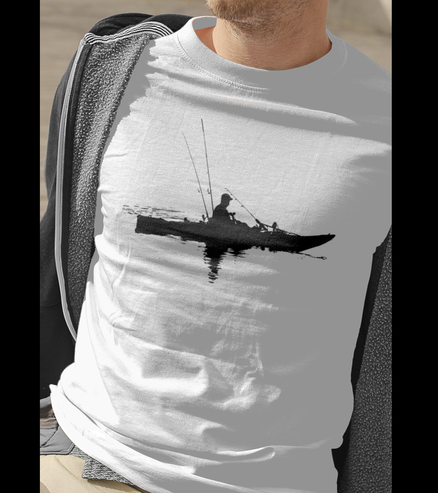 Kayak Fishing Adventure On Calm Waters T-Shirt