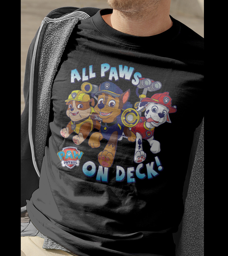 Paw Patrol All Paws On Deck Kids Group T-Shirt