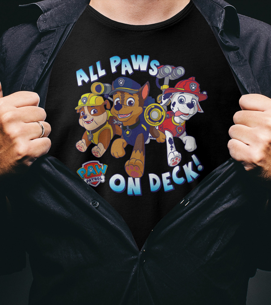 Paw Patrol All Paws On Deck Kids Group T-Shirt