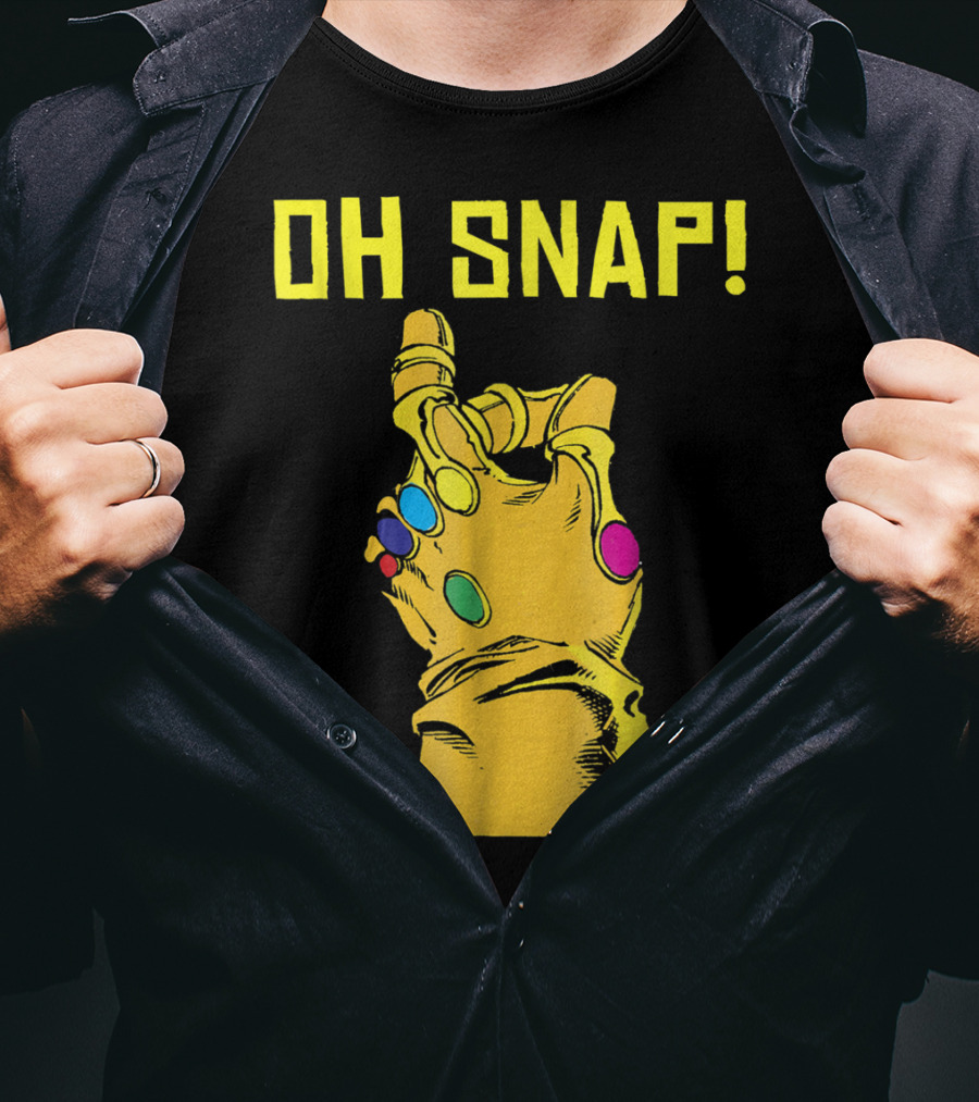 Marvel Oh Snap Infinity Gauntlet Thanos T-Shirt