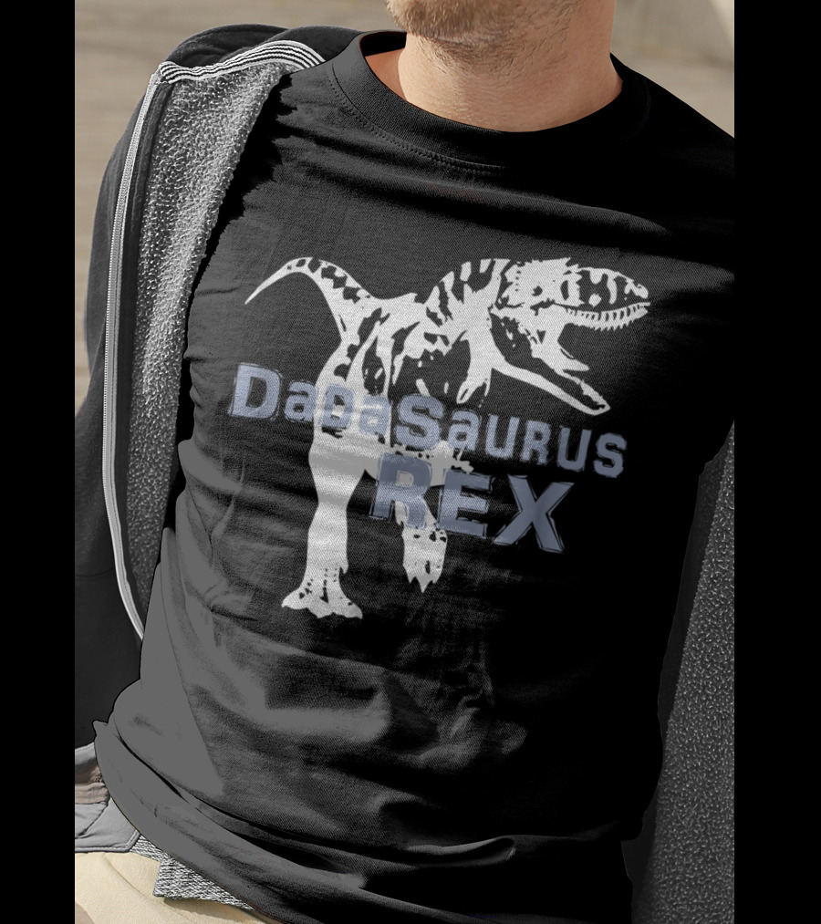 Father Son DaDaSaurus Rex Dinosaur Matching T-Shirt