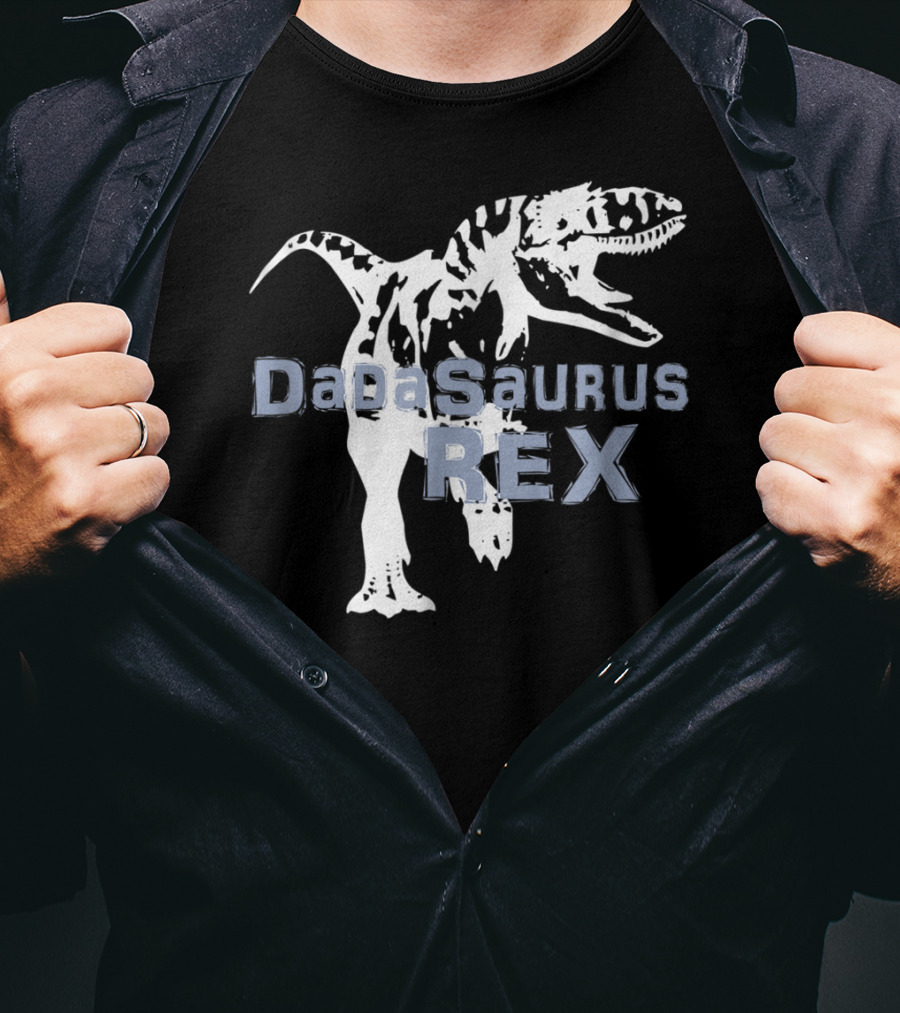 Father Son DaDaSaurus Rex Dinosaur Matching T-Shirt