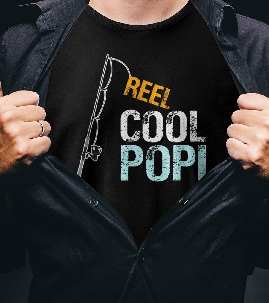 Reel Cool Popi Mens Graphic From Granddaughte T-Shirt