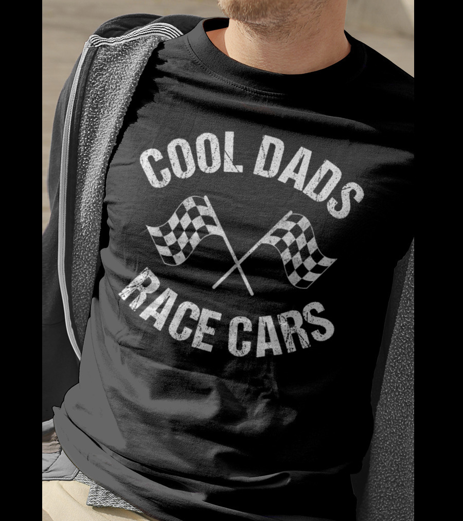 Cool Dads Race Cars Dirt Track Racing Fathers T-Shirt