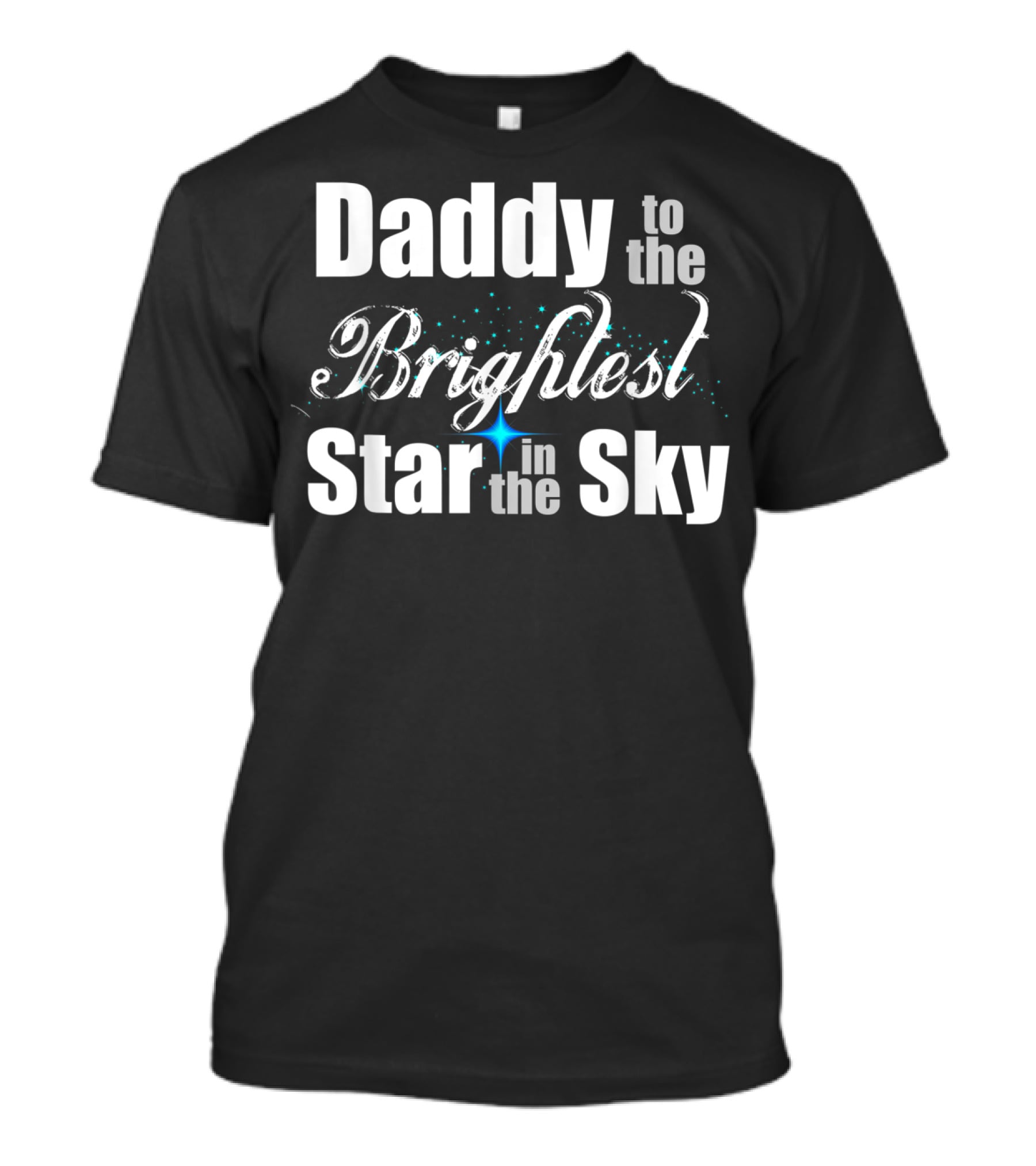 Daddy To The Brightest Star In The Sky Men's Father's Day Angel T-Shirt