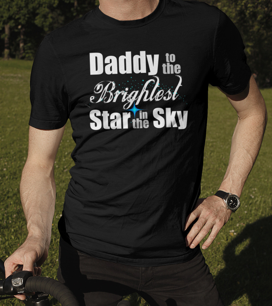 Daddy To The Brightest Star In The Sky Men's Father's Day Angel T-Shirt