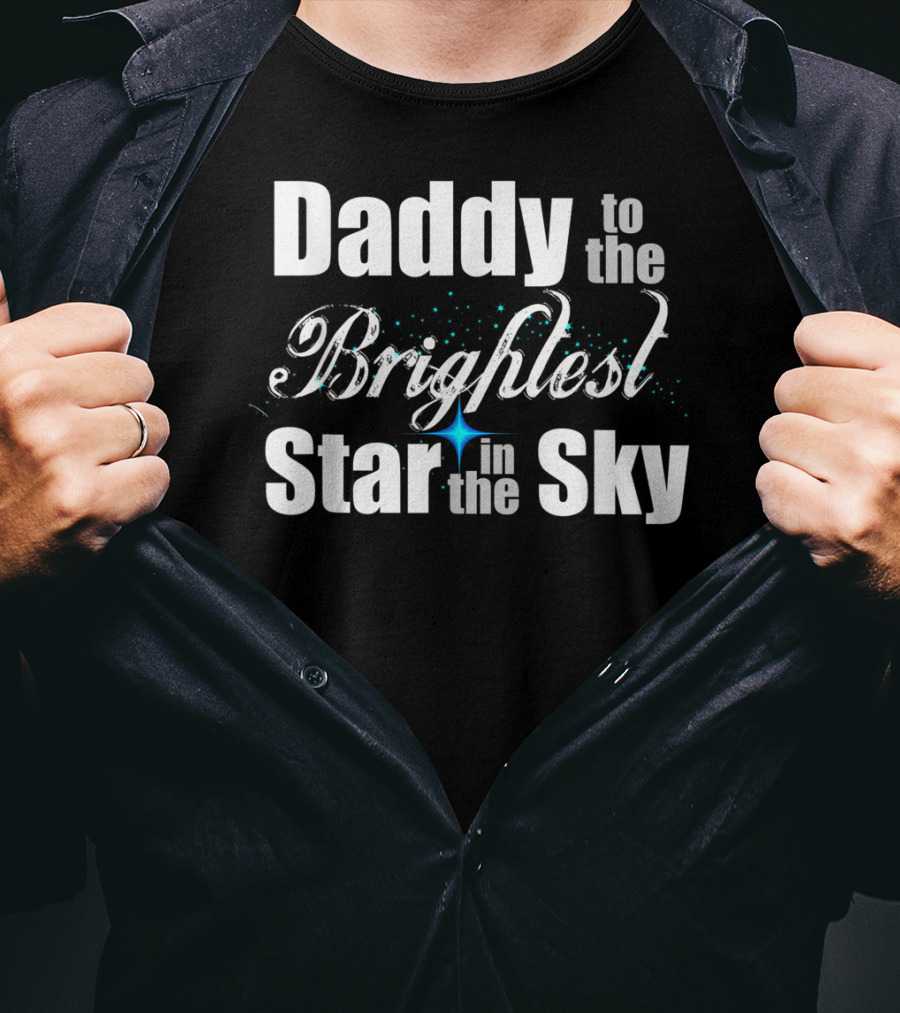 Daddy To The Brightest Star In The Sky Men's Father's Day Angel T-Shirt