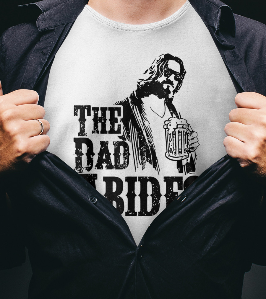 Mens Dad Abides Holding Beer Mug T-Shirt